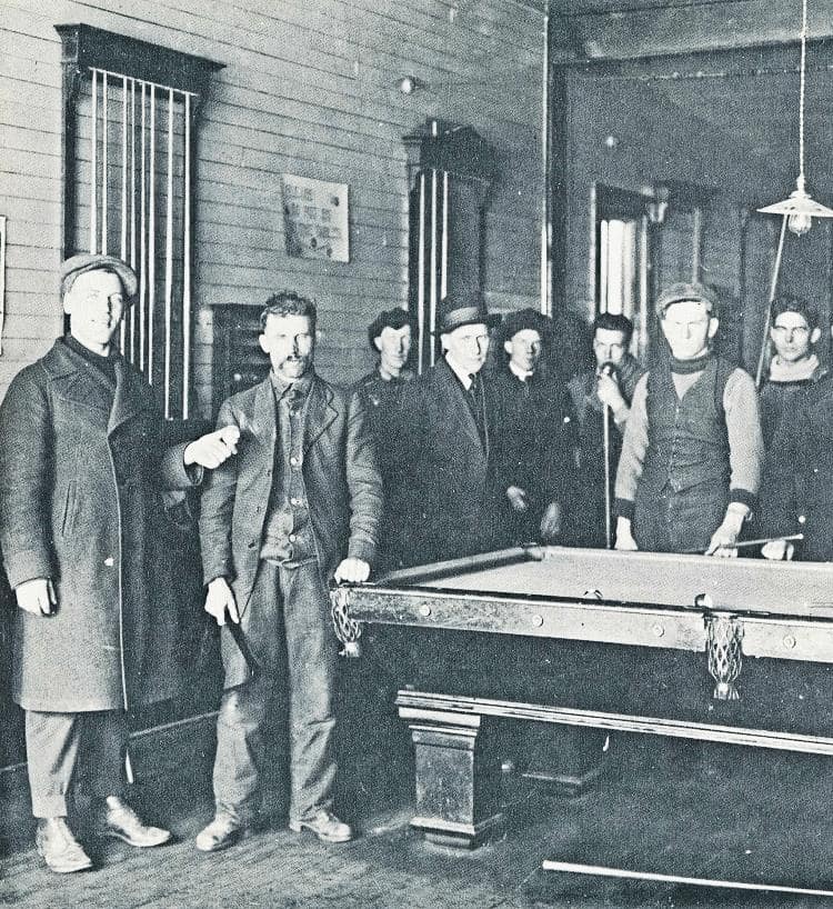 Poolroom, Wakaw, 1921.