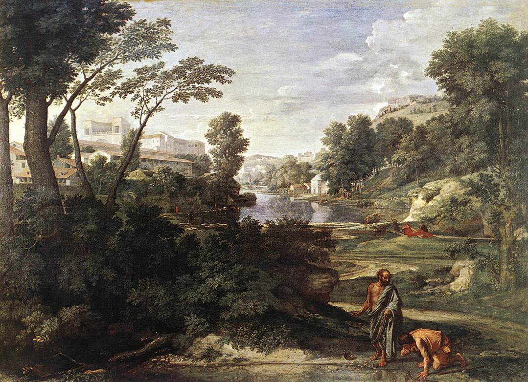 File:Poussin, Nicolas - Landscape with Diogenes - c. 1647.jpg - Wikimedia  Commons