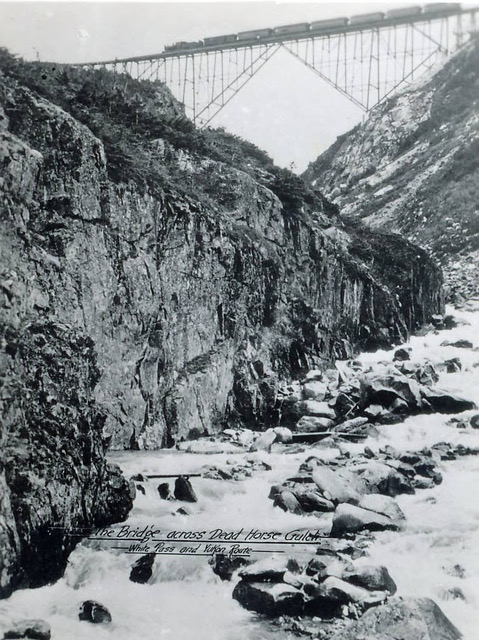 The bridge across Dead Horse Gulch. - University of Alaska Anchorage -  Alaska's Digital Archives