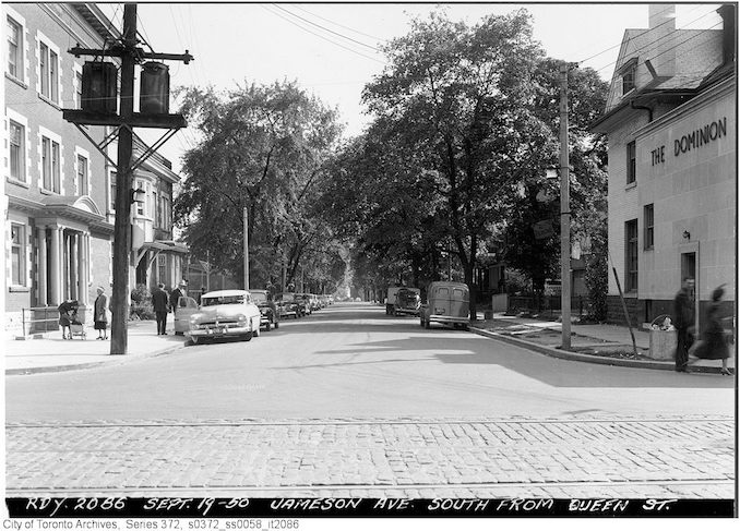 1950 – Sept 19 – Jameson Avenue south from Queen Street