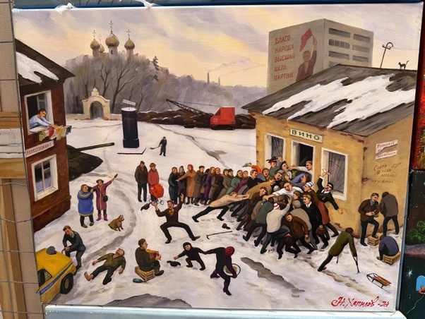 EPISODE  1066,,,A MOSCOW PAINTING  — SOCIAL COMMENT